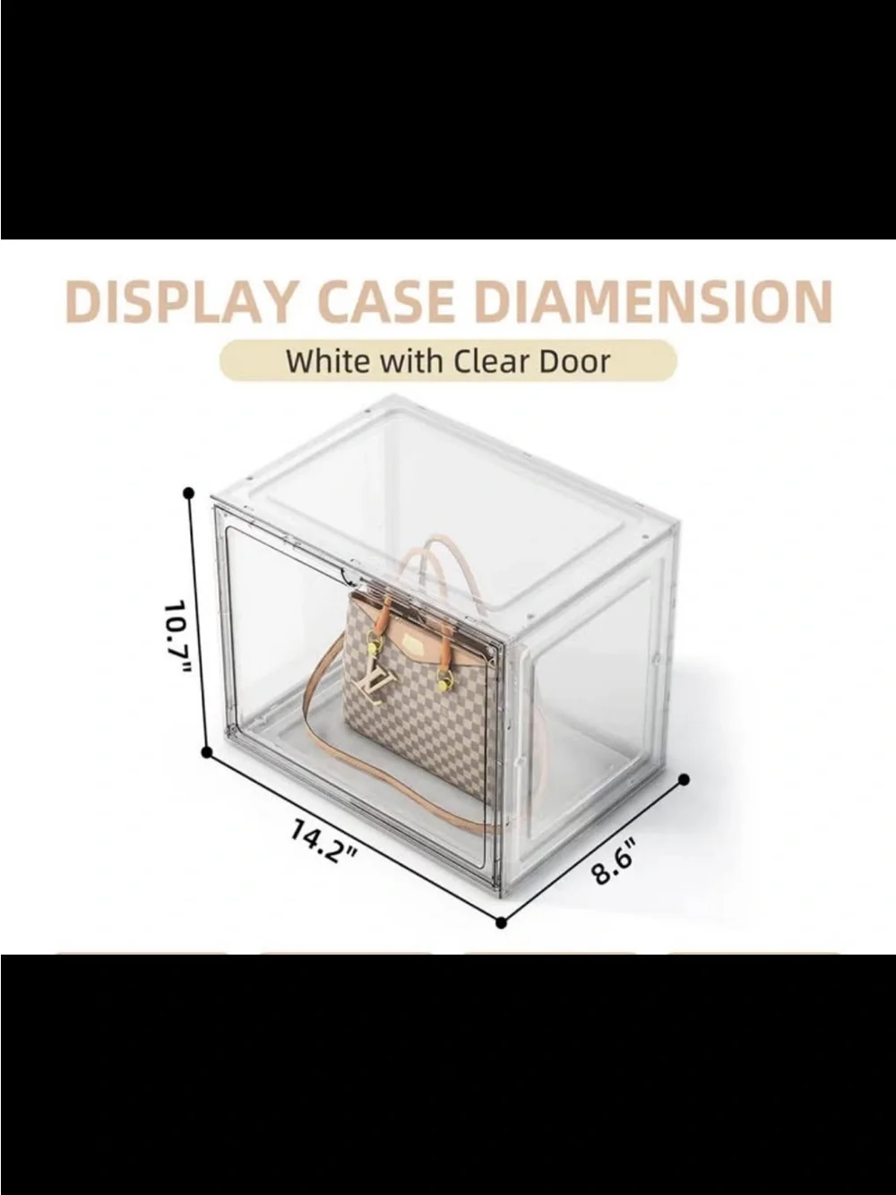 Clear Stackable Cube Organizer
